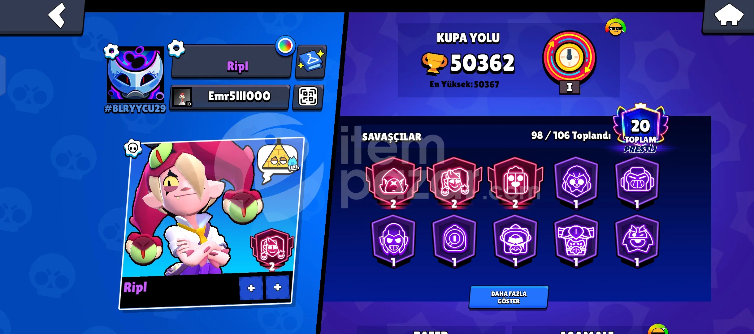 50k 2021den kalma hesap 