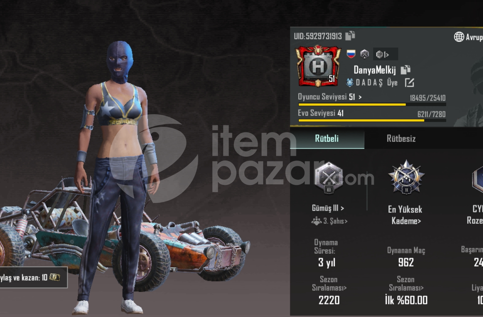 51- LVL PUBG MOBİLE !! 