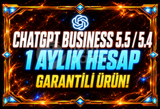 ⭐5.4-5.5⚡ CHATGPT BUSİNESS - 1 AY KİŞİSEL