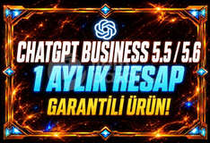 ⭐5.6⚡ CHATGPT BUSİNESS - 1 AY KİŞİSEL