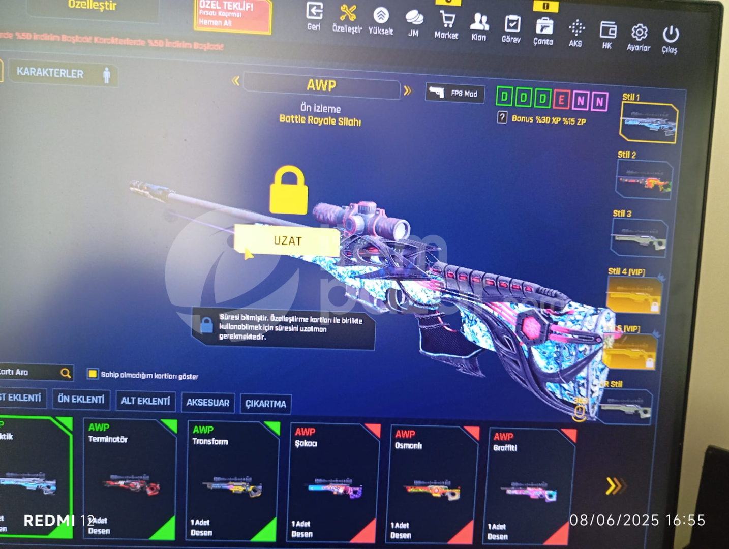 57 level zula hesabı 