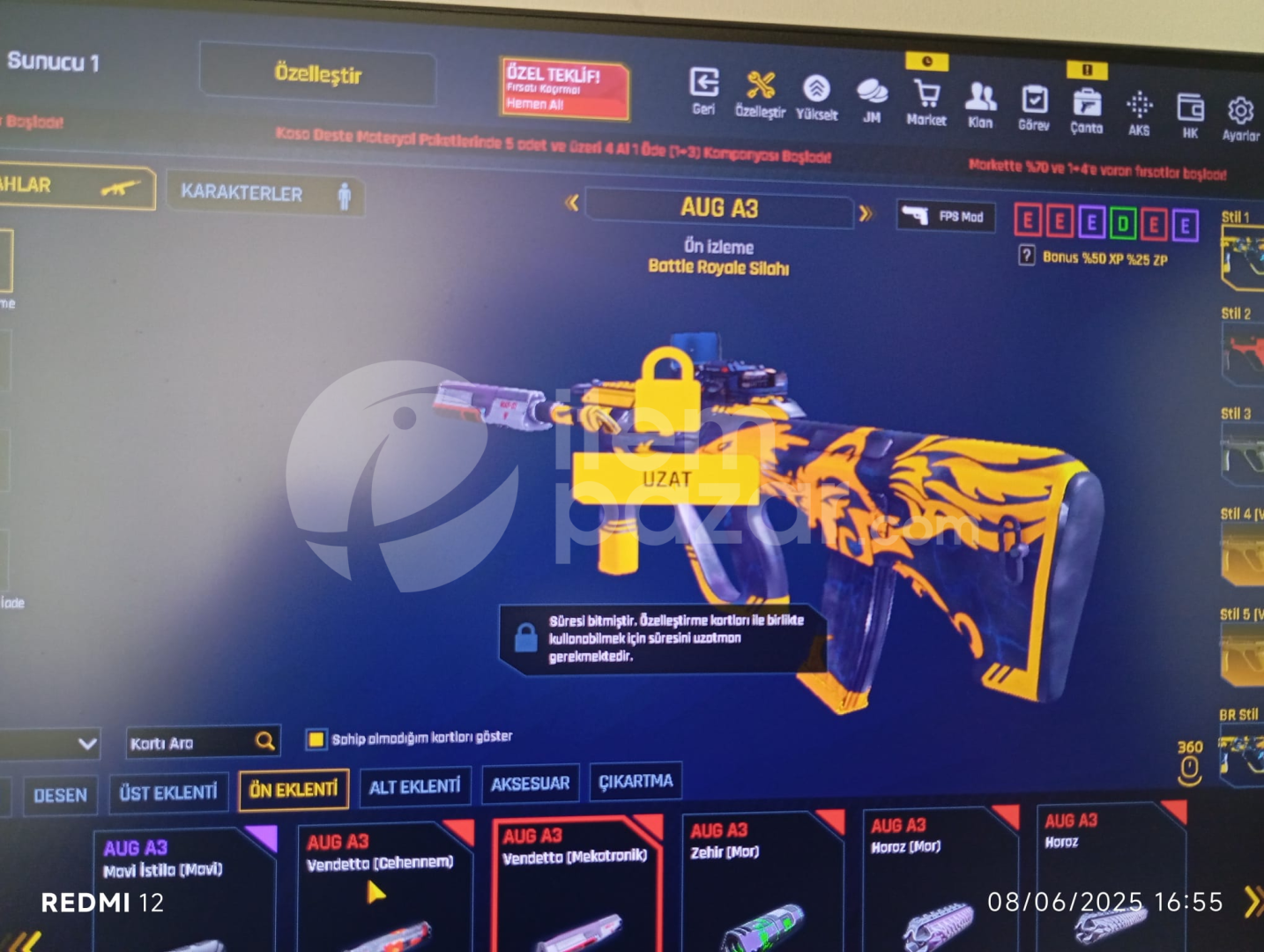 57 level zula hesabı 