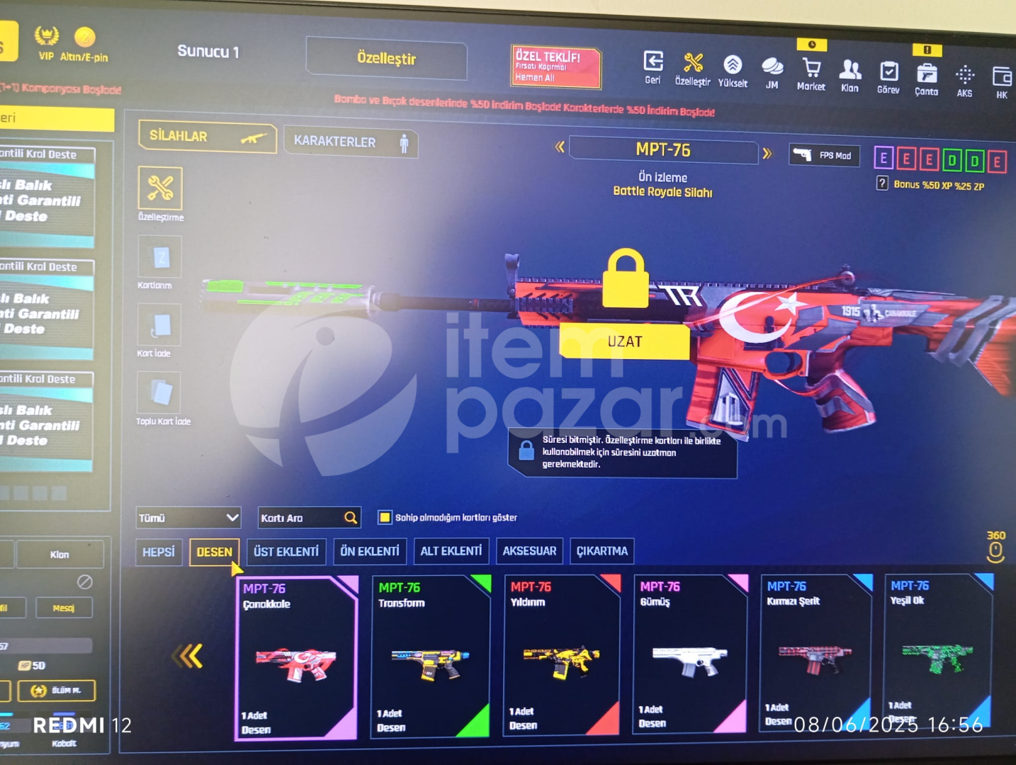 57 level zula hesabı 