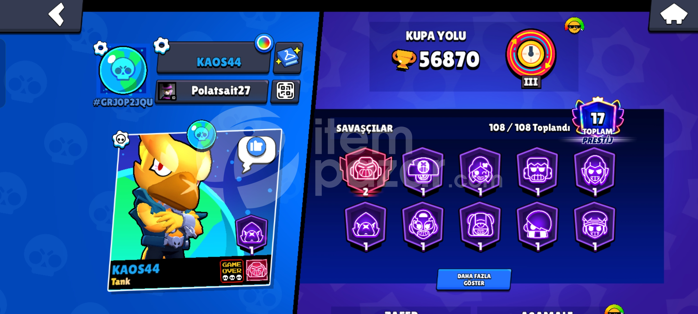  57K Temiz hesap guvenilir