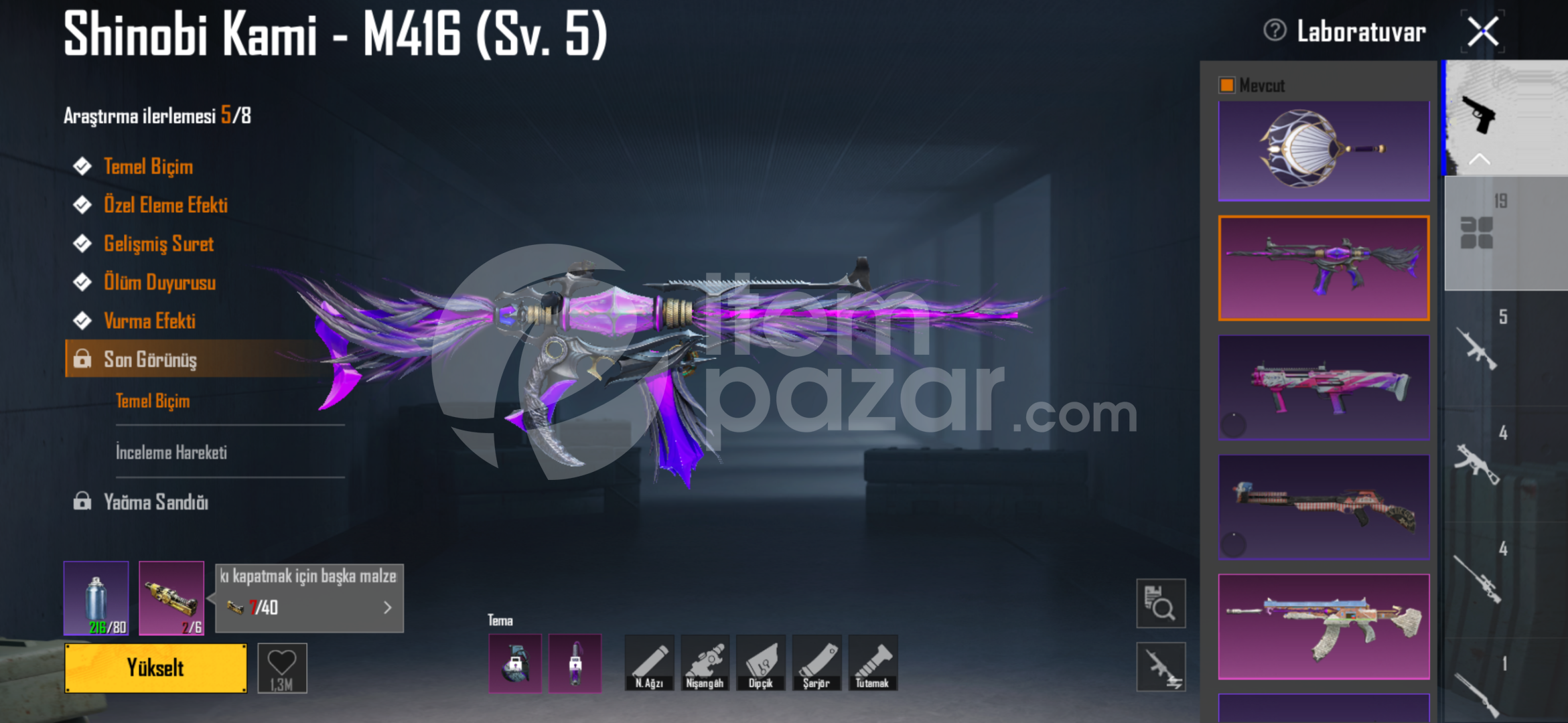 5sv M416 9 Özel Emojili Hesap