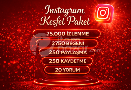 ⭐5X | İNSTAGRAM KEŞFET PAKETİ 1⭐
