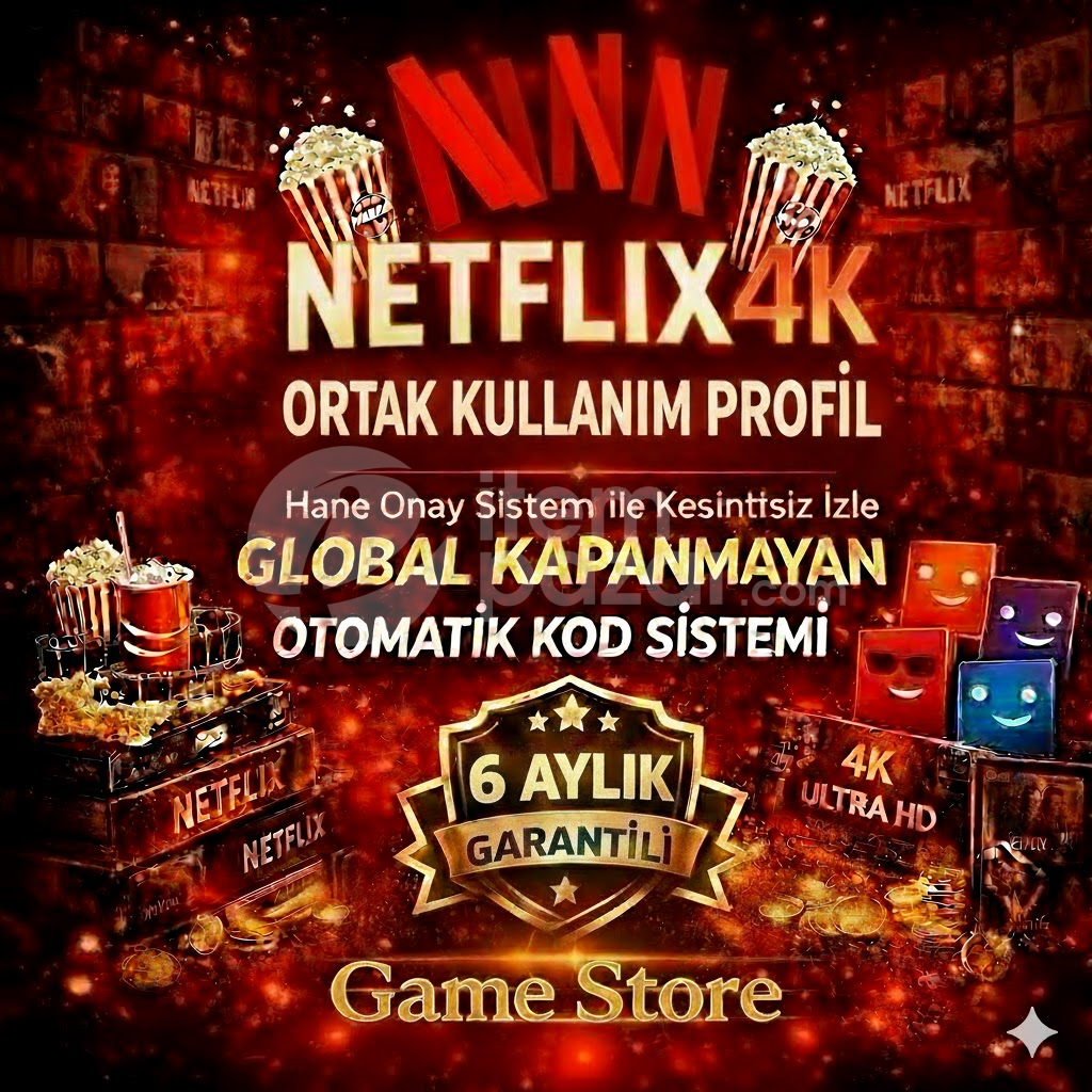 ⭐6 AYLIK⭐7/24 OTO KOD⭐4K UHD⭐