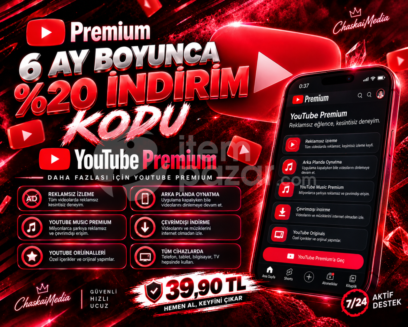 ? 6 AYLIK KOD | YOUTUBE PREMIUM PROMO CODE