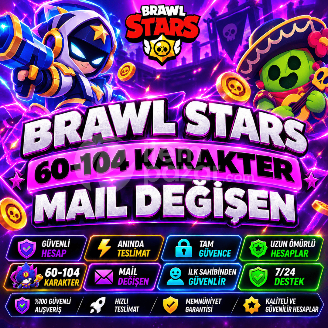 ⭐️60-104 Karakter Garanti Mail Değişen⭐️