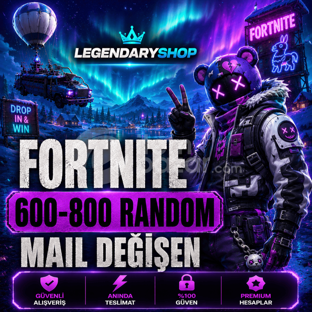 ⭐ 600-800 SKİN FORTNİTE MAİL DEĞİŞEN HESAP