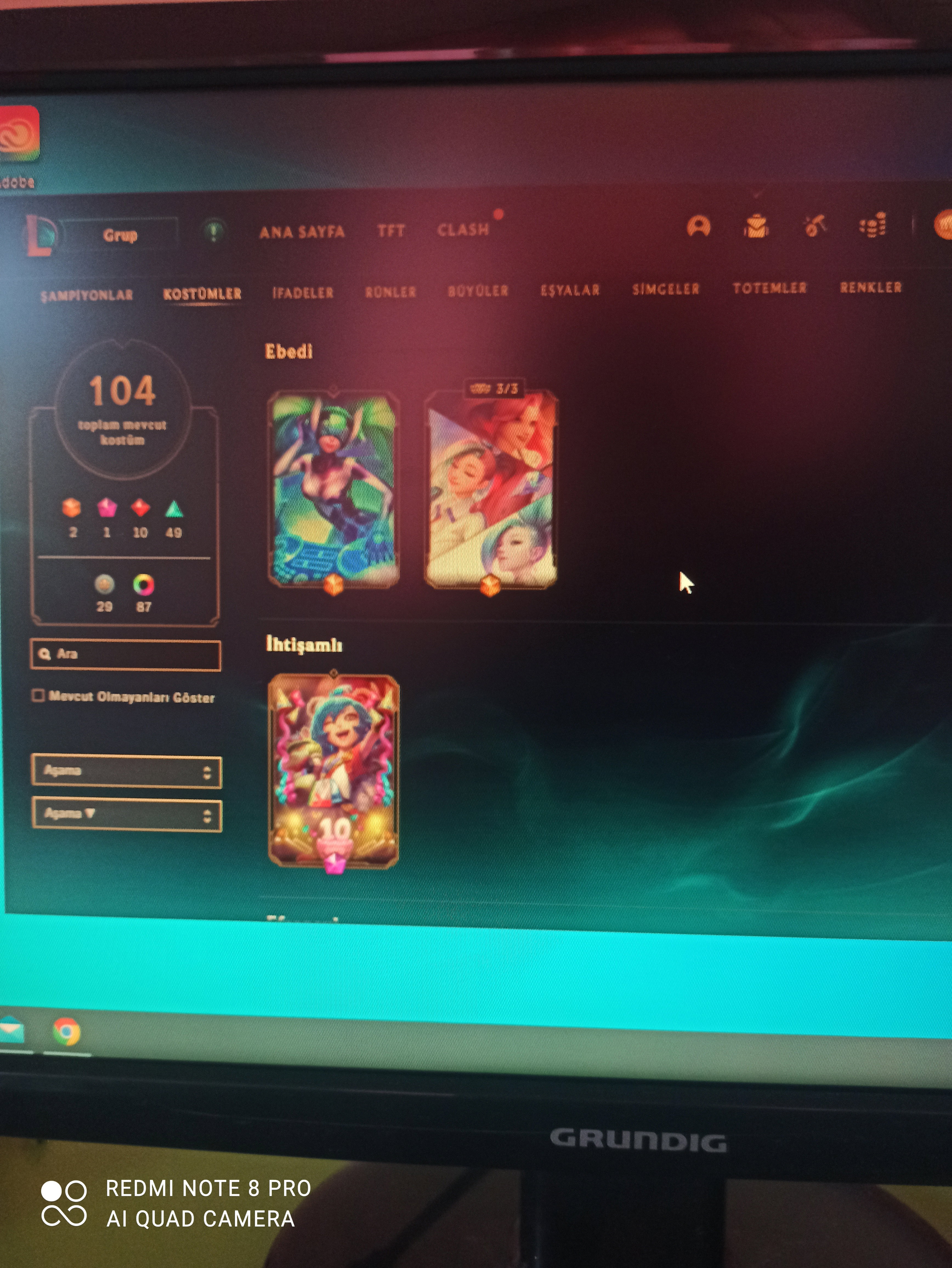 608 Level 104 kostümlü 