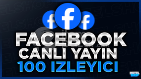 ⭐[60DK]FACEBOOK 100 CANLI YAYIN İZLENME