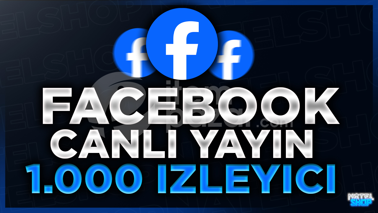 ⭐[60DK]FACEBOOK 1000 CANLI YAYIN İZLENME