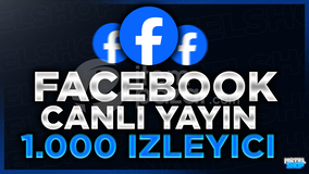 ⭐[60DK]FACEBOOK 1000 CANLI YAYIN İZLENME