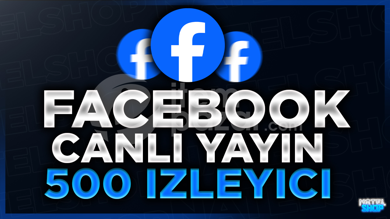 ⭐[60DK]FACEBOOK 500 CANLI YAYIN İZLENME