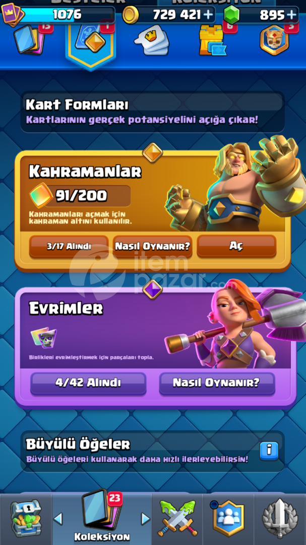 6200 KUPA 900 TAŞ 4 EVRİM 3 KAHRAMAN