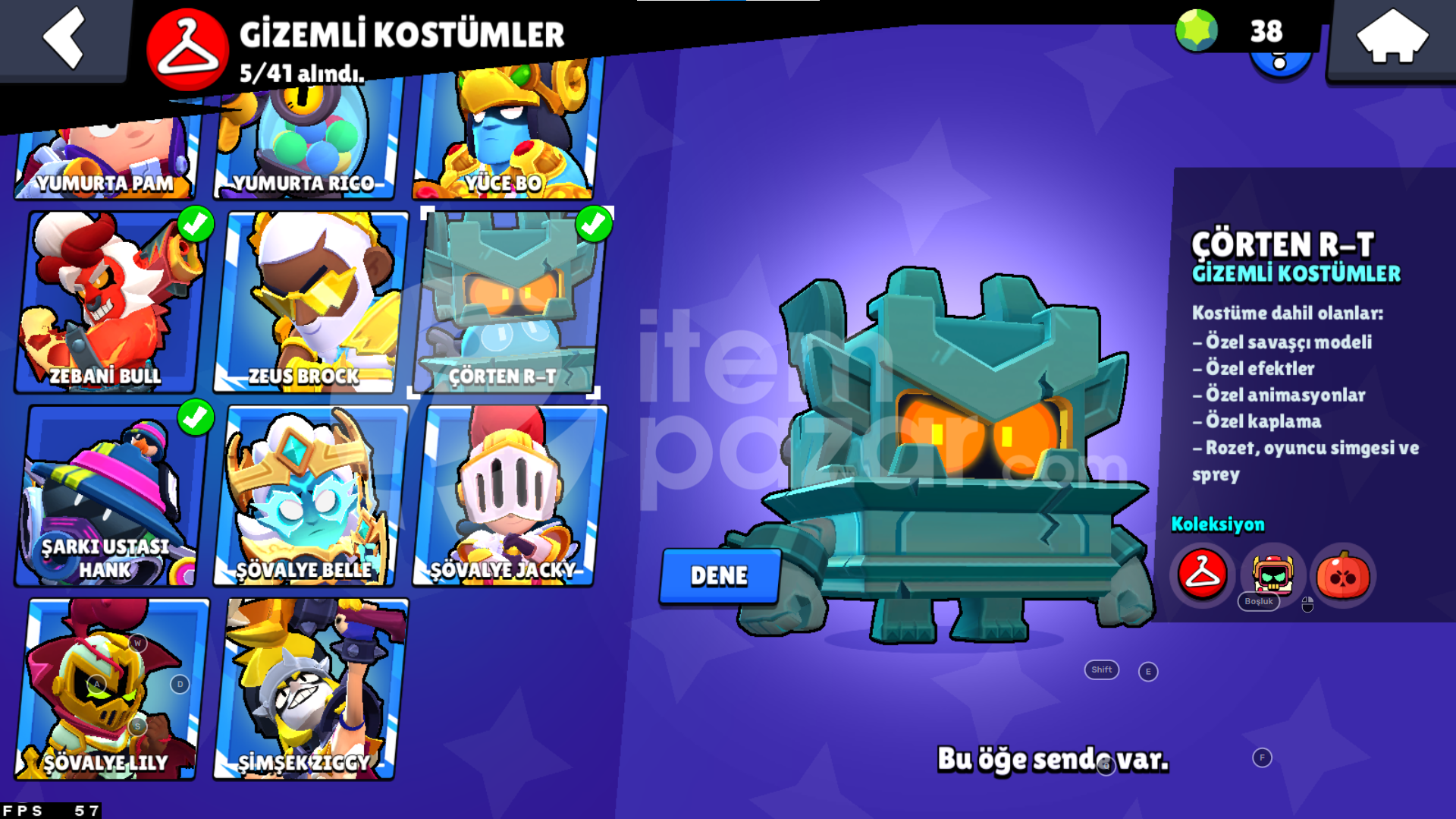 62K MAX+MAX+6K CR ⭐+270 SKİN⭐
