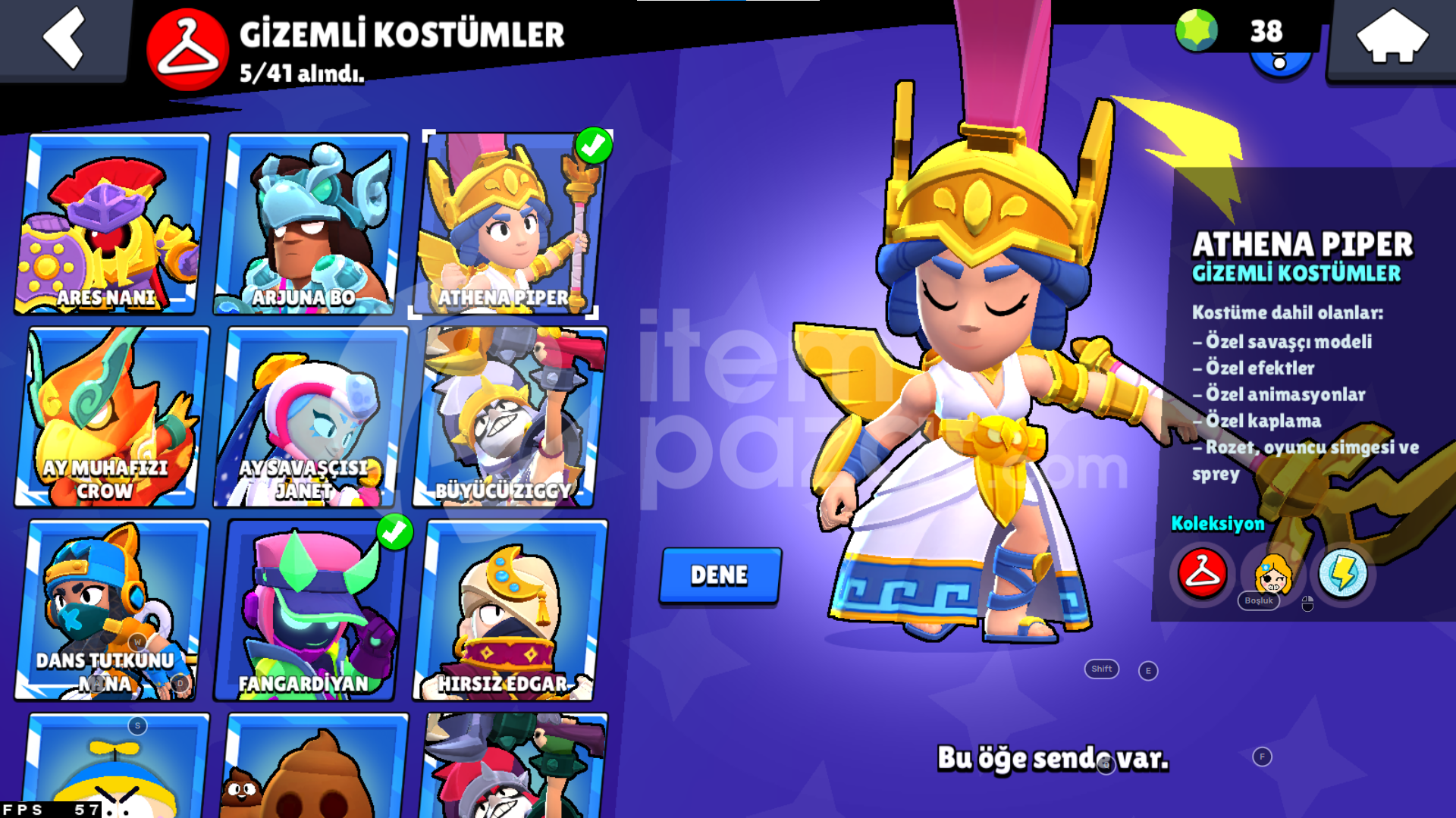 62K MAX+MAX+6K CR ⭐+270 SKİN⭐