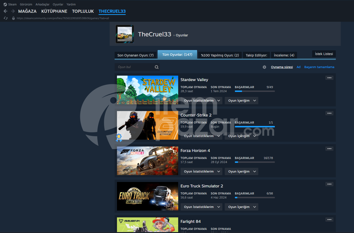 699$ dolar değerinde steam hesabı