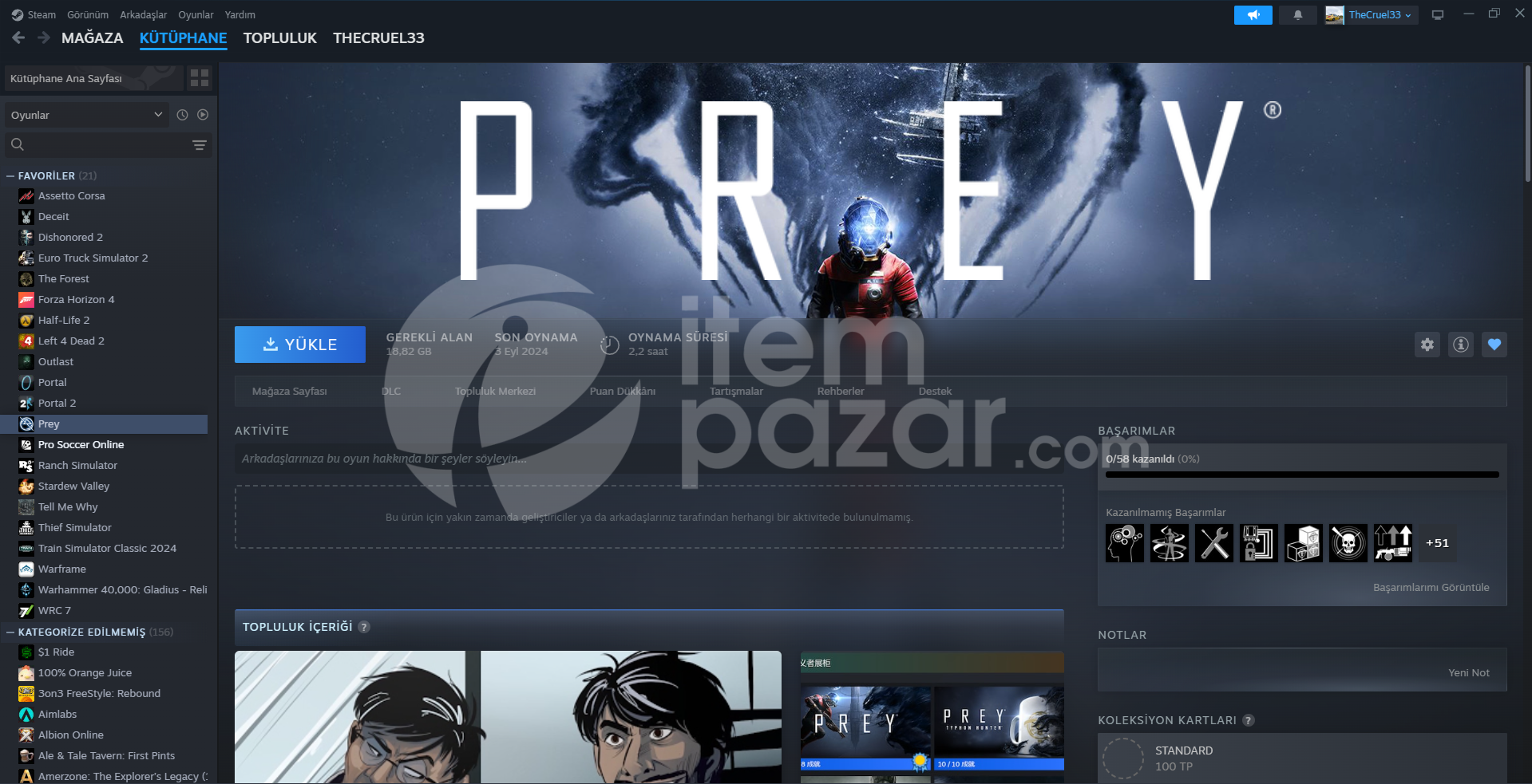 699$ dolar değerinde steam hesabı