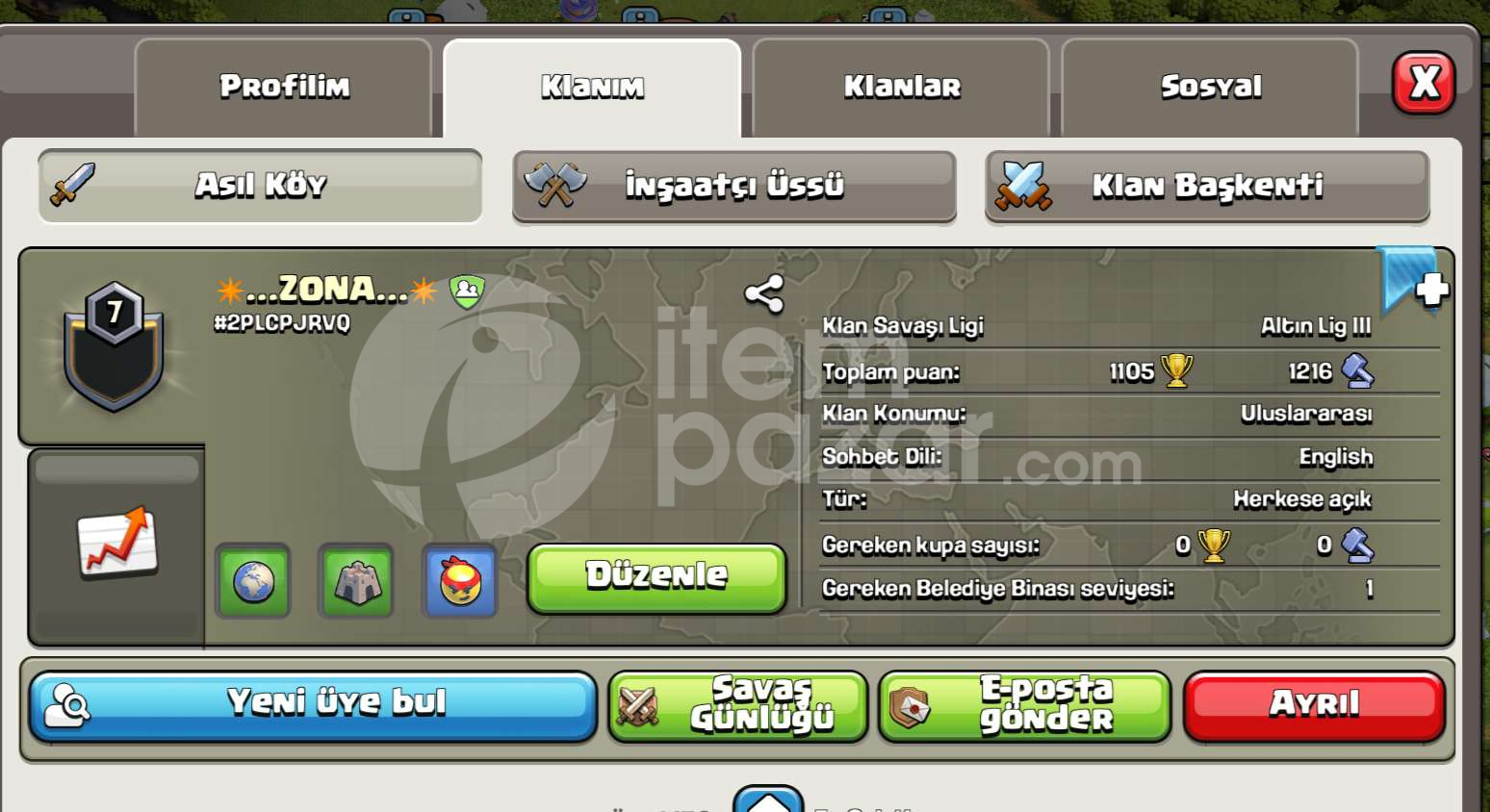 7 LEVEL GÜZEL KLAN 