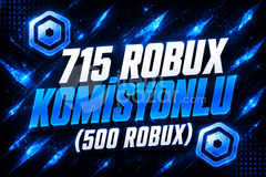 715 (500) Robux - Komisyon Bizden