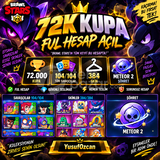 72K KUPA|104/104|384 SKİN|METEOR 1|FULHESAPACİL