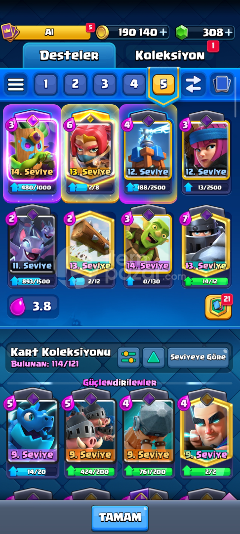 7800 kupa clash royale hesabı