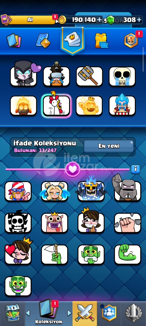 7800 kupa clash royale hesabı