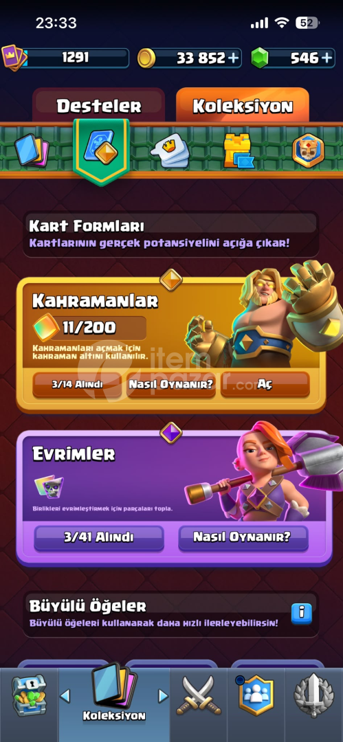 7.8K KUPA 3EVRİM 3KAHRAMAN CR