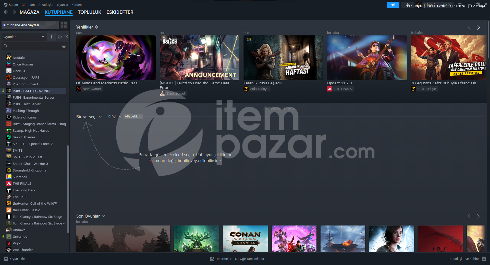 8 K OLMAK UZERE SAATLİ FULL RUST TEMALI HESAP