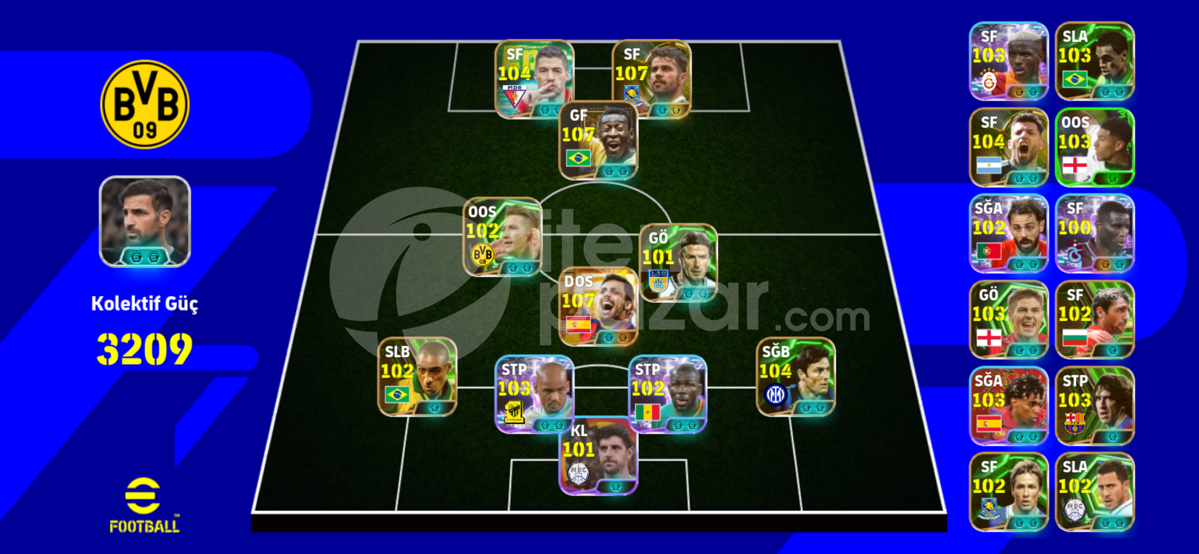 8 PARALI 3 BOMBACI 107 pele 107 rodri costa