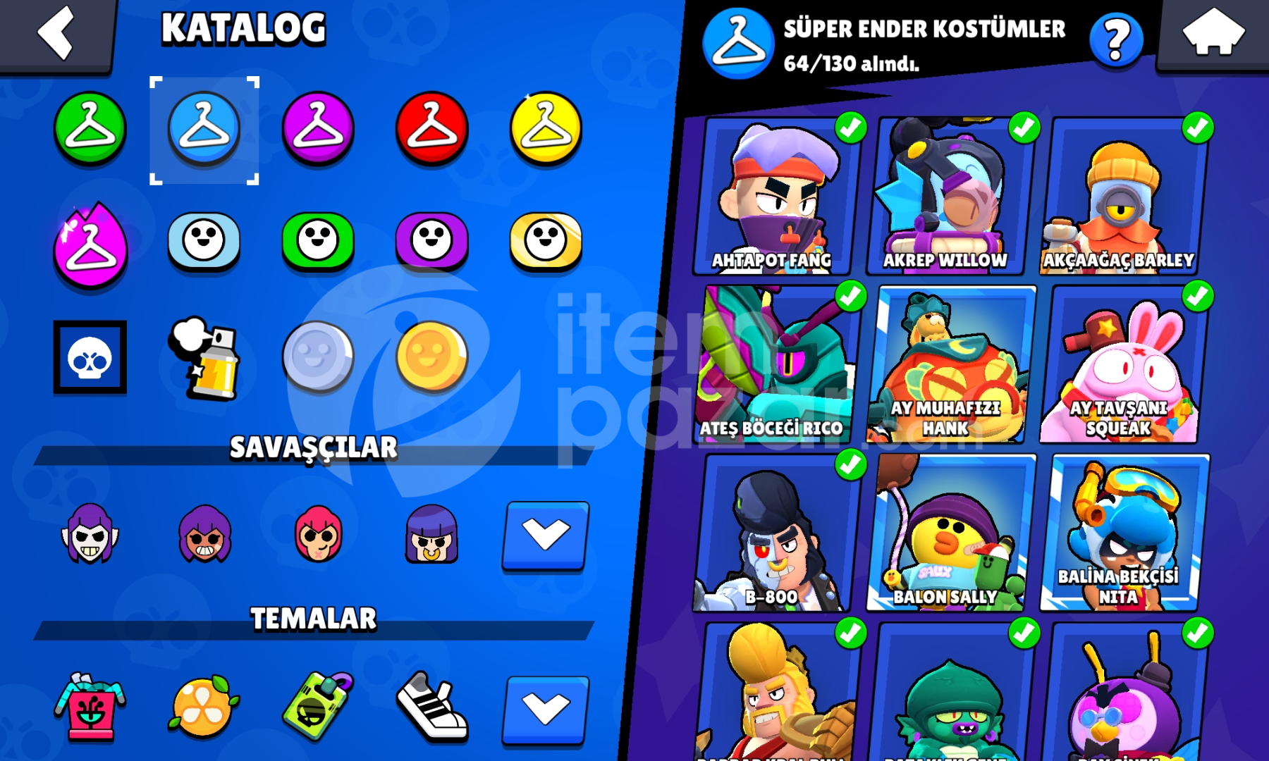 8 yıllık hesap full karakterli 