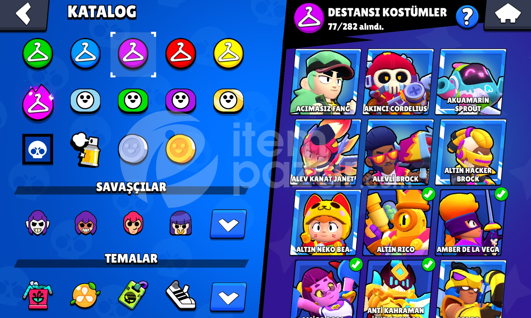 8 yıllık hesap full karakterli 