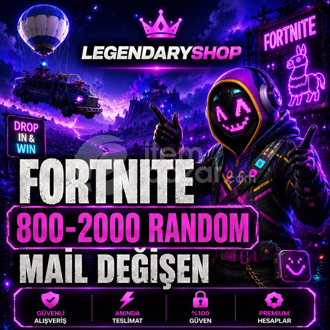 ⭐800-2000 SKİN FORTNİTE MAİL DEĞİŞEN HESAP