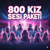 800 ADET KIZ SESİ PAKET