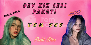 ⭐️+800 KIZ SESİ TROLL PACK TEK SES⭐️