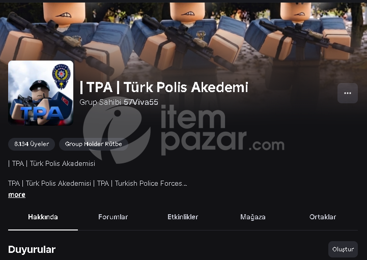 8134 Üyeli Full + Full Polisiye kampı