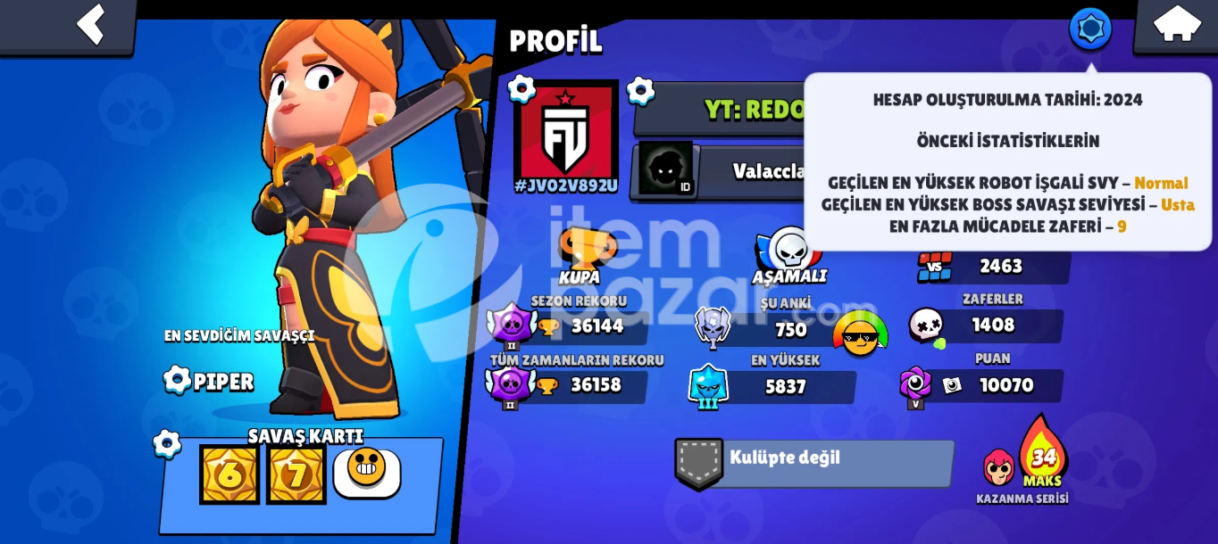 [86/108 Brawler] 5+ Efsanevi Kostüm | 36K Kupa