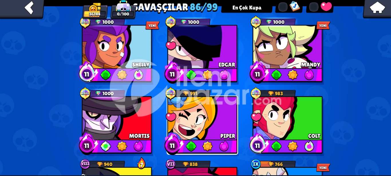 [86/108 Brawler] 5+ Efsanevi Kostüm | 36K Kupa