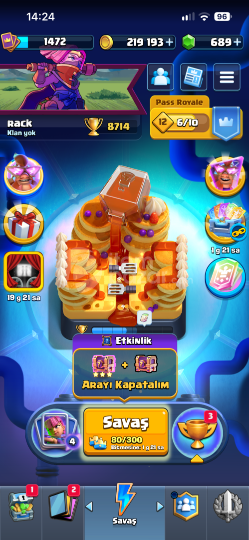 8700 KUPA TÜM KARTLAR AÇIK !!!