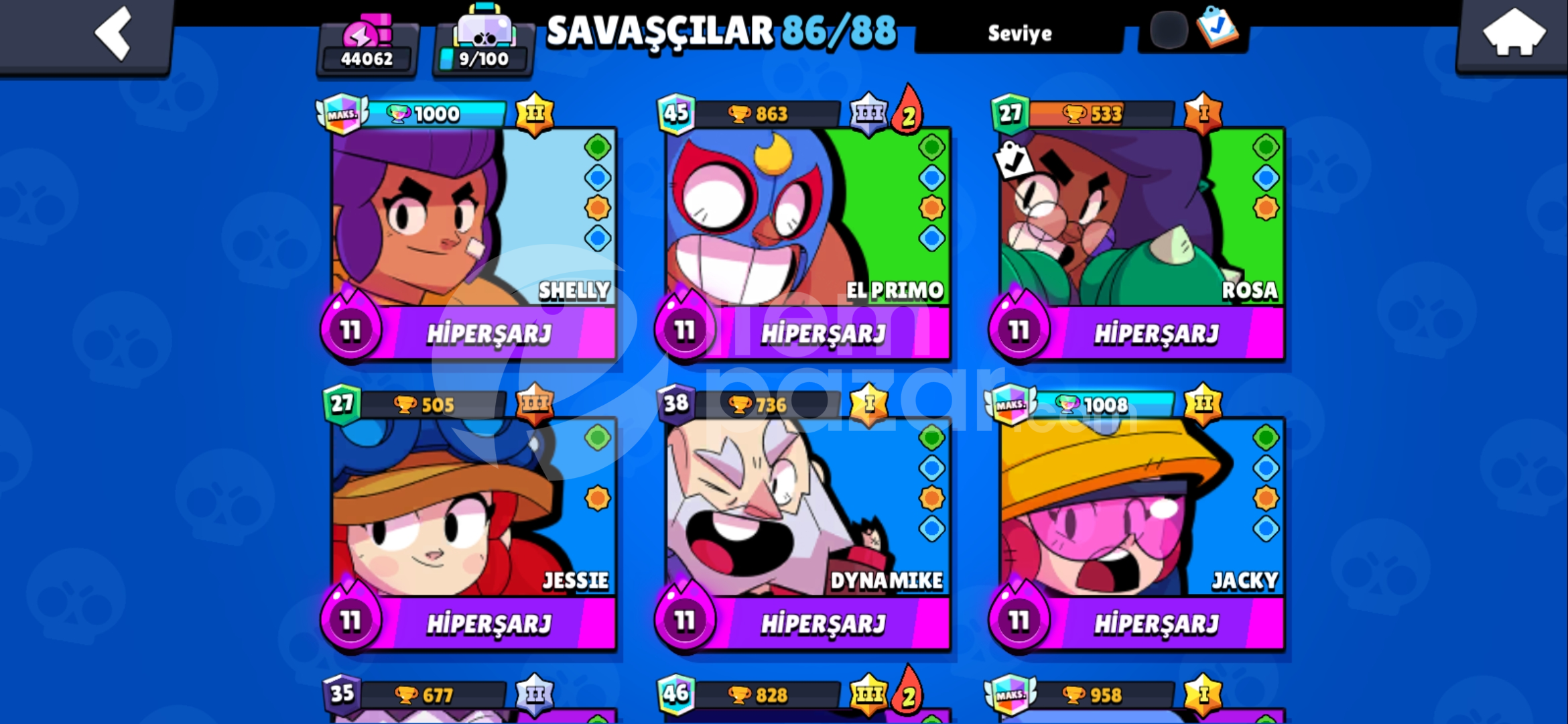 88 KARAKTERLİ MÜKEMMEL BRAWL STARS H3SABI