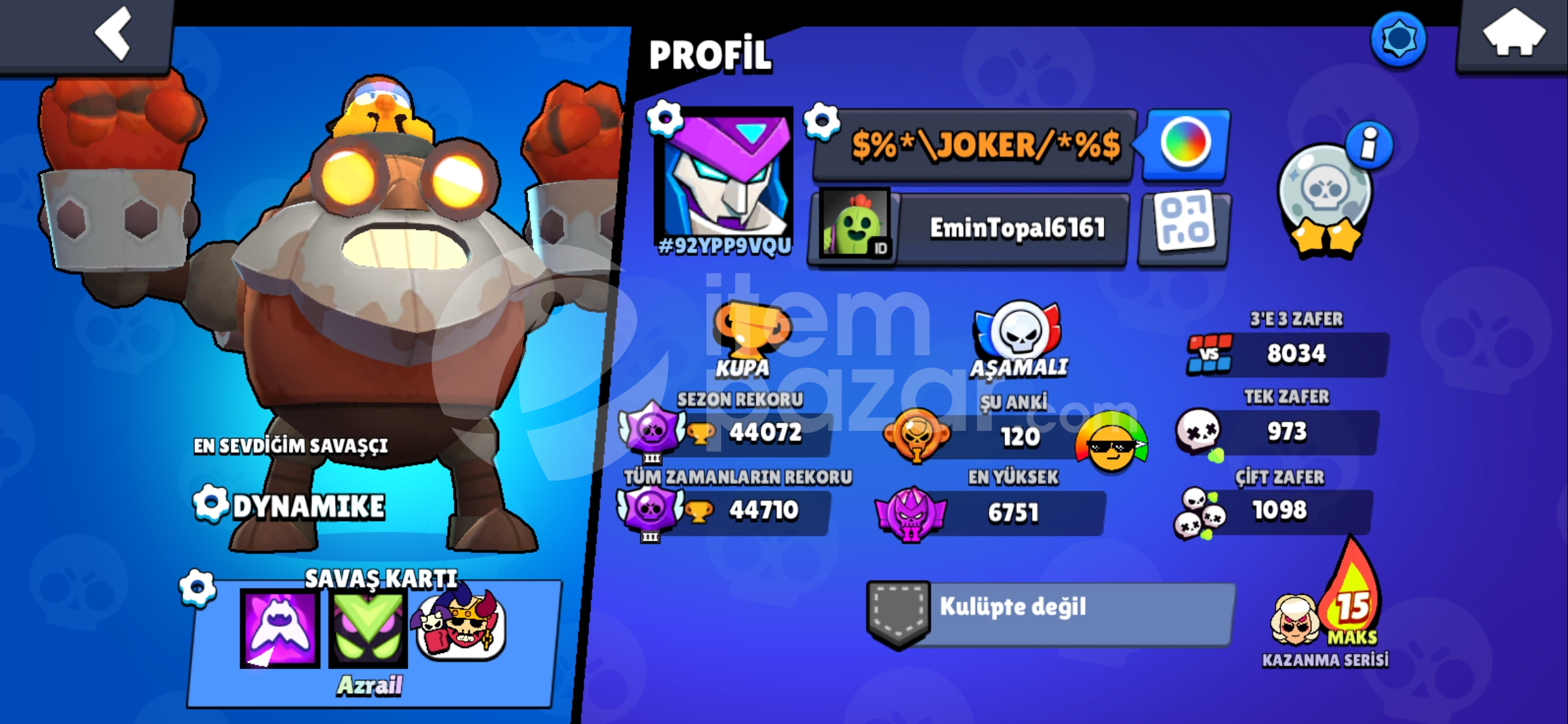88 KARAKTERLİ MÜKEMMEL BRAWL STARS H3SABI