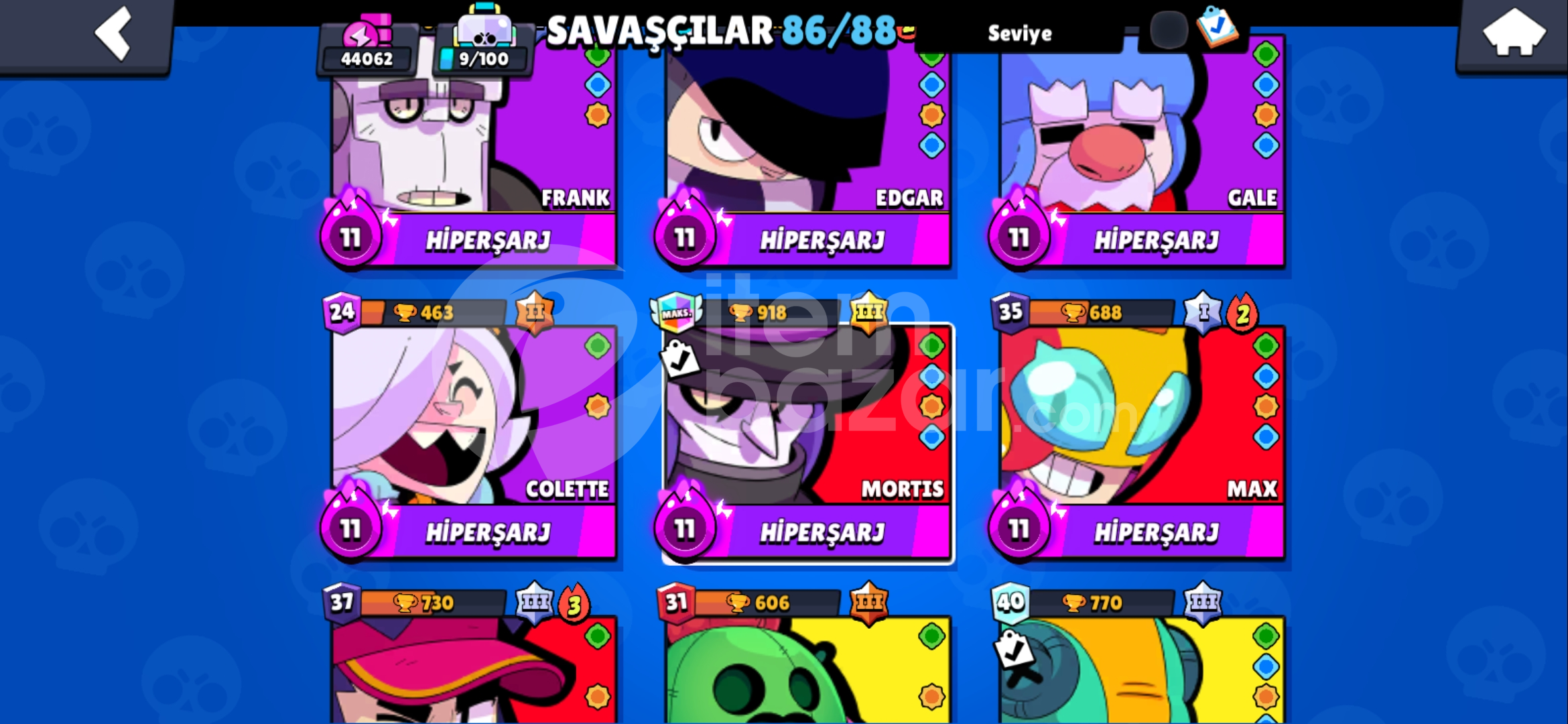 88 KARAKTERLİ MÜKEMMEL BRAWL STARS H3SABI