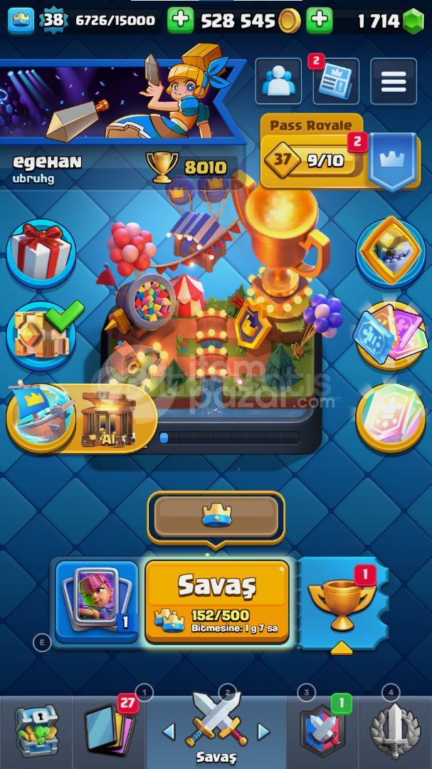 8K 5 EVRİM⭐38 SEVİYE⭐HERO DEV