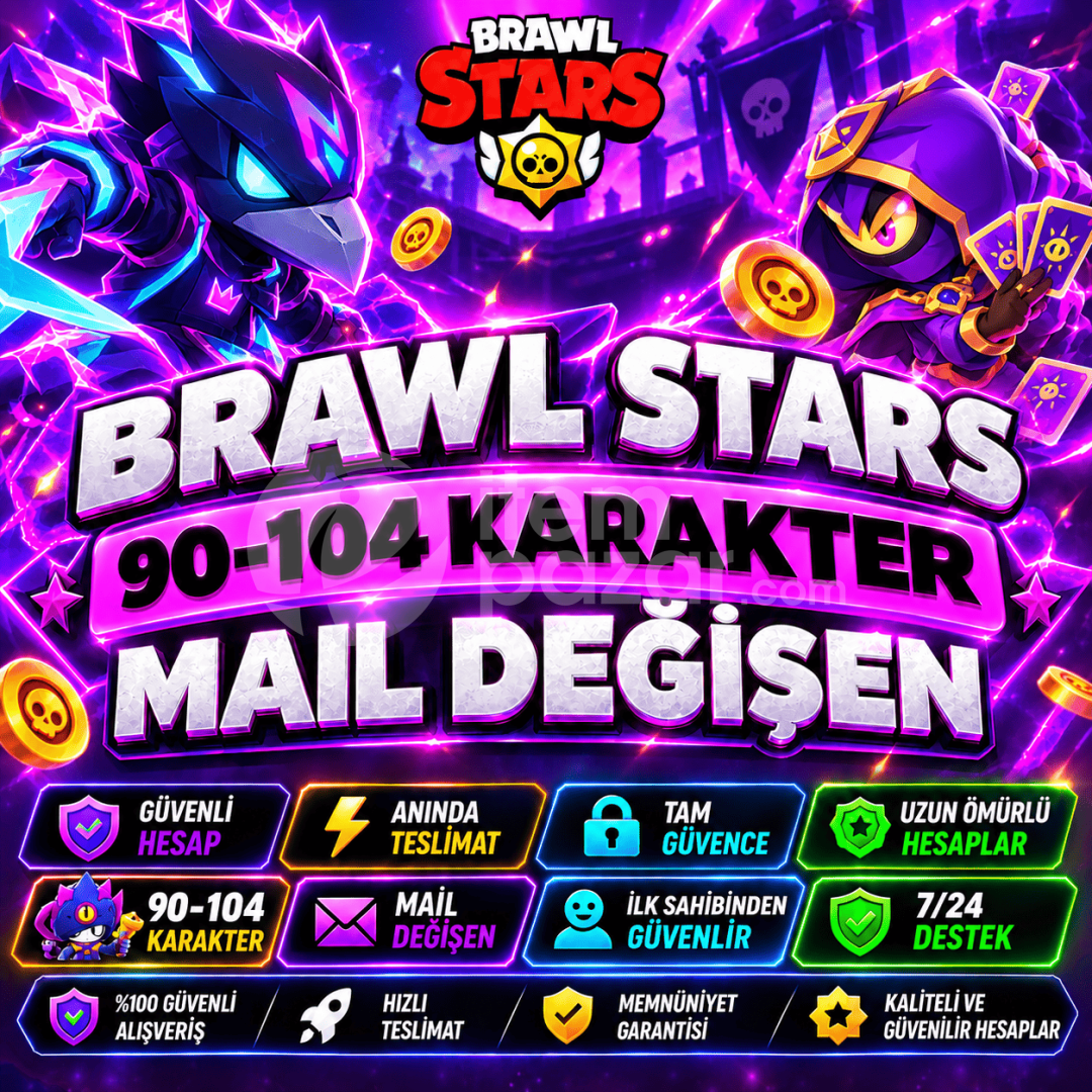 ⭐90-104 Karakter Garanti Mail Değişen⭐