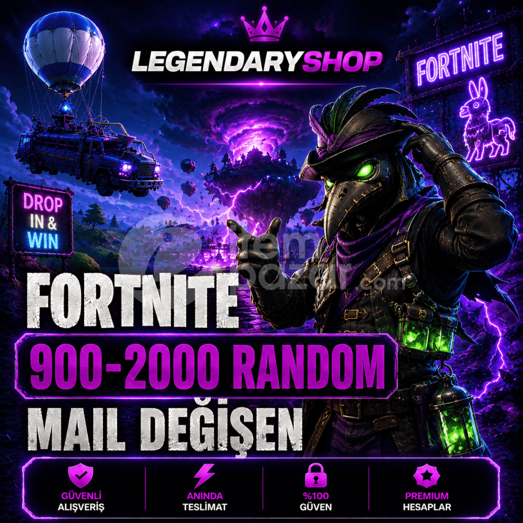 ⭐900-2000 SKİN FORTNİTE MAİL DEĞİŞEN HESAP