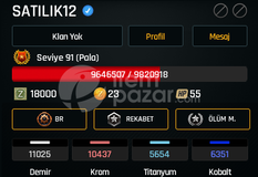 ? 91 LEVEL DOLU DOLU ZULA HESABI SATILIK!?