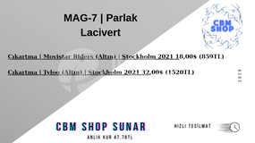 2380TL DEĞERİNDESTİCKER MAG-7 | Parlak Lacivert