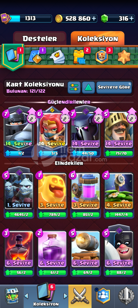 9K kupa temiz cr + coc hesap!!